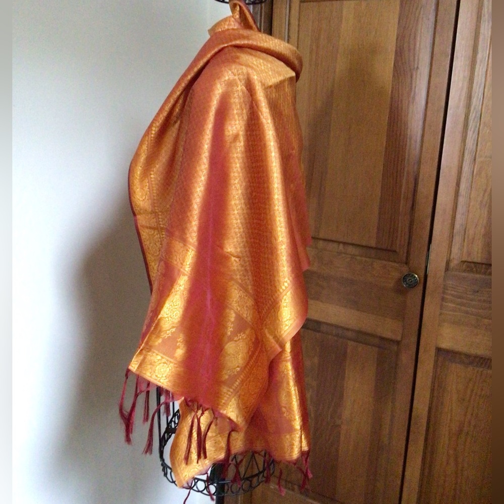 Silk scarf 68”x20” new - Picture 3 of 6